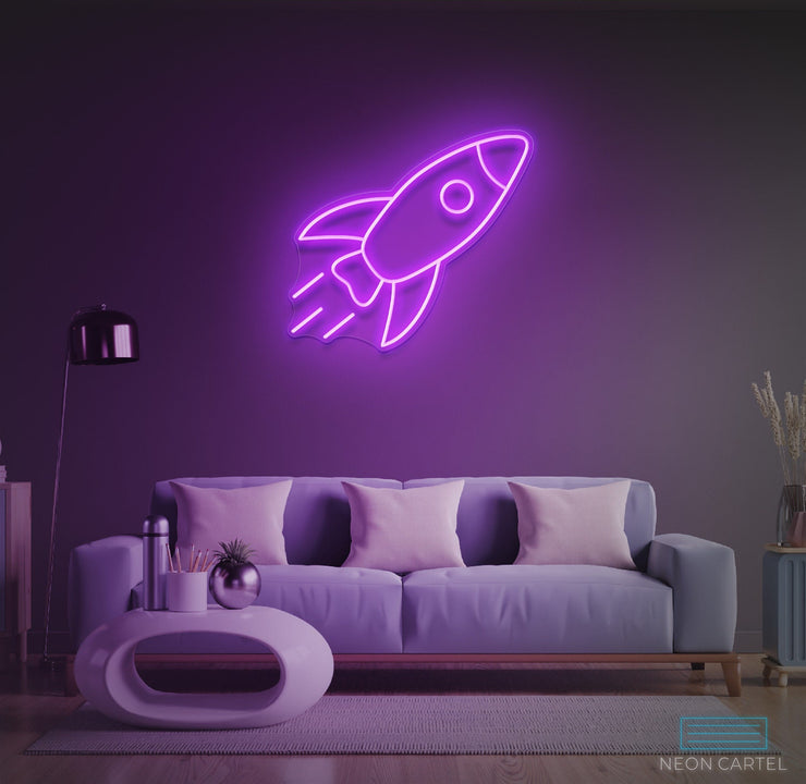 Rocket Neon LED Sign