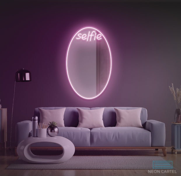 Selfie Mirror Neon LED Sign