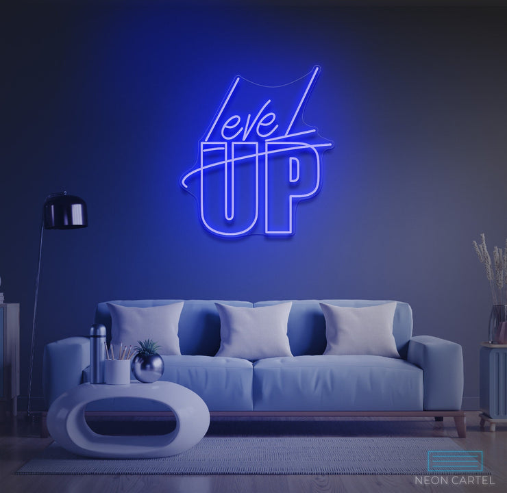 Level Up Neon LED Sign