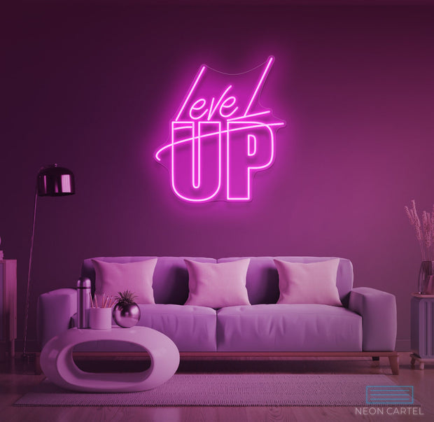 Level Up Neon LED Sign