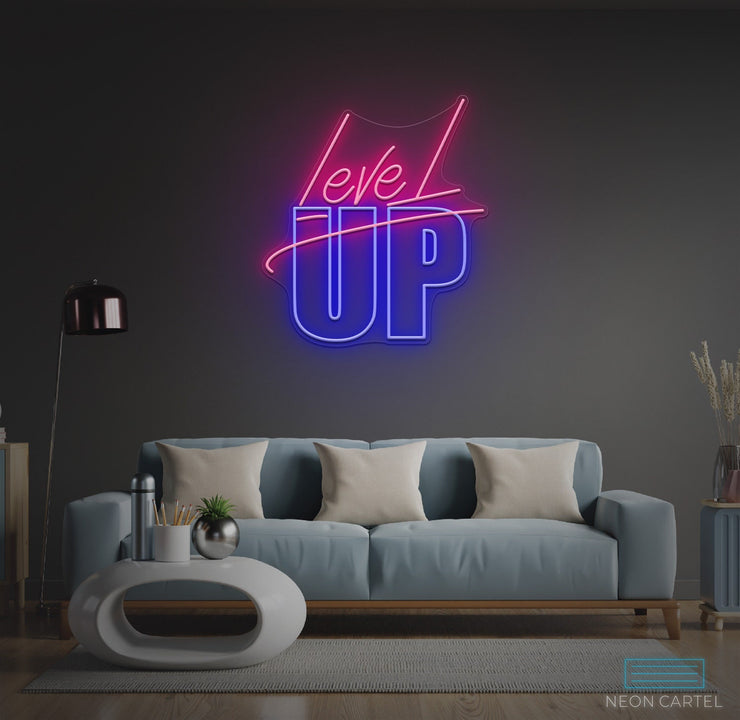 Level Up Neon LED Sign