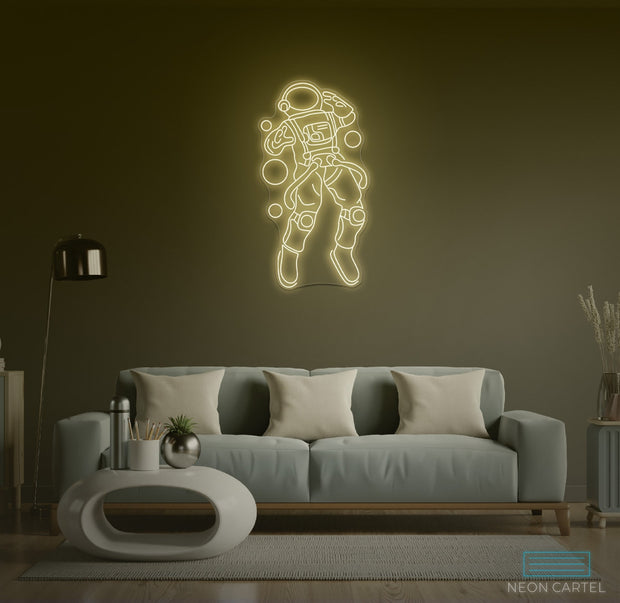 Astronaut Space Neon LED Sign