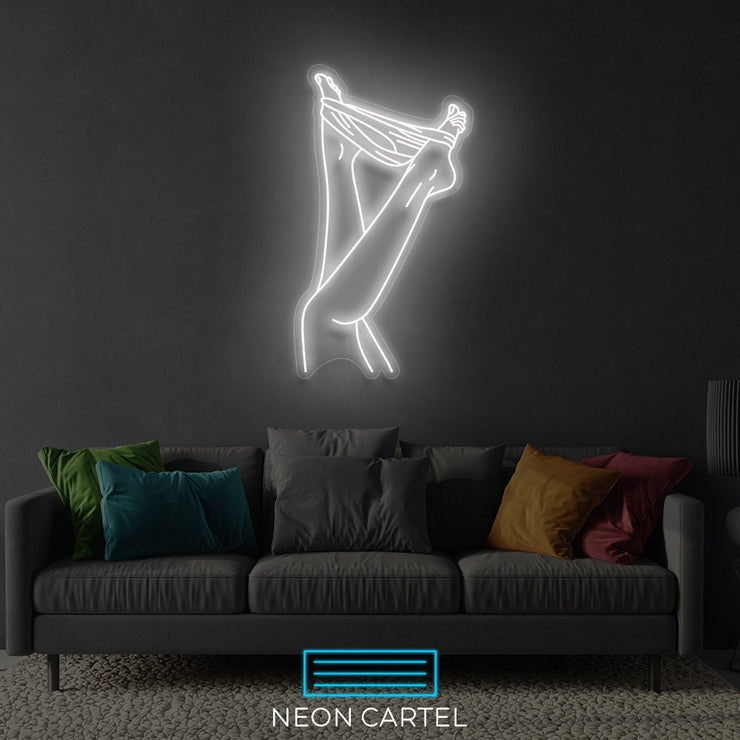 Legs Woman Undressing Sign Neon Light, Legs Woman Sign Neon Light, Bedroom LED Light, Undressing Art Neon Light, BedRoom Decor Neon Light