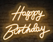 Happy Birthday Sign Neon Light, Birthday Party Led Neon Sign, Custom Happy Birthday Neon Sign, Neon Sign Flex, Party Neon Decoration