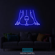 Wine Woman Body Sign Neon Light, Body Woman Wine Sign Neon Light, Bedroom LED Light, Romantic Art Neon Light, BedRoom Decor Neon Light