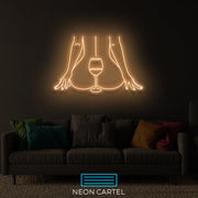 Wine Woman Body Sign Neon Light, Body Woman Wine Sign Neon Light, Bedroom LED Light, Romantic Art Neon Light, BedRoom Decor Neon Light