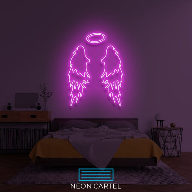 Angel Wings Neon Sign, Selfie Angel Neon Sign Light, Angel Neon Sign Light, Wings Illuminated Neon Sign,  Angel Wings Flex Neon Sign Light