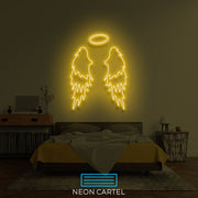 Angel Wings Neon Sign, Selfie Angel Neon Sign Light, Angel Neon Sign Light, Wings Illuminated Neon Sign,  Angel Wings Flex Neon Sign Light