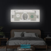 Dollar Bill Hustle Neon LED Sign