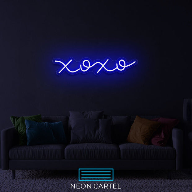 XOXO Neon Art Sign Light Lamp Illuminate Shop Office Living Room Interior Design Custom