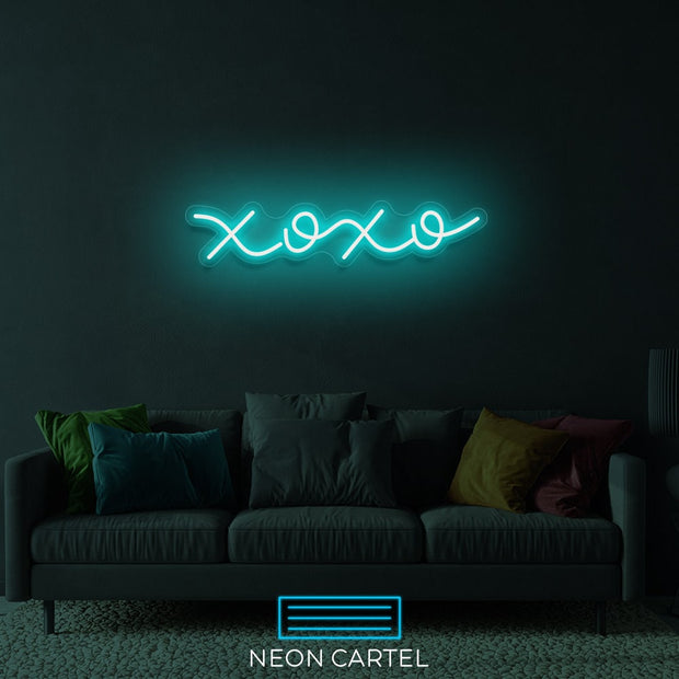 XOXO Neon Art Sign Light Lamp Illuminate Shop Office Living Room Interior Design Custom