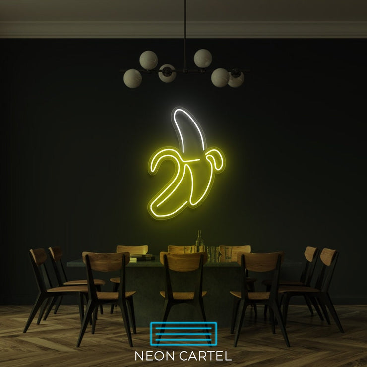 Banana Neon Sign Light, Banana LED Neon Light Decoration, Handmade Banana Neon Sign, Neon Light Sign for Wall Decor, Neon Light Gifts