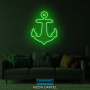 Anchor Sign Neon Light, Anchor Neon LED Light, Boat Anchor Neon Light, Neon Wall Mount Sign, Illuminated Anchor Sign Room Wall Neon Décor