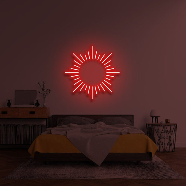 Glowing Sun Neon Sign, Sunlight Neon Sign Light, Sun Neon Sign Light, Sunshine Illuminated Neon Sign,  SunnyVibes Flex Neon Sign Light, Sun