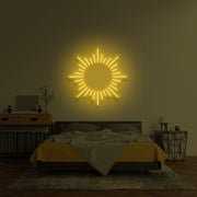 Glowing Sun Neon Sign, Sunlight Neon Sign Light, Sun Neon Sign Light, Sunshine Illuminated Neon Sign,  SunnyVibes Flex Neon Sign Light, Sun