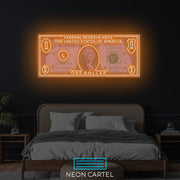 Dollar Bill Hustle Neon LED Sign