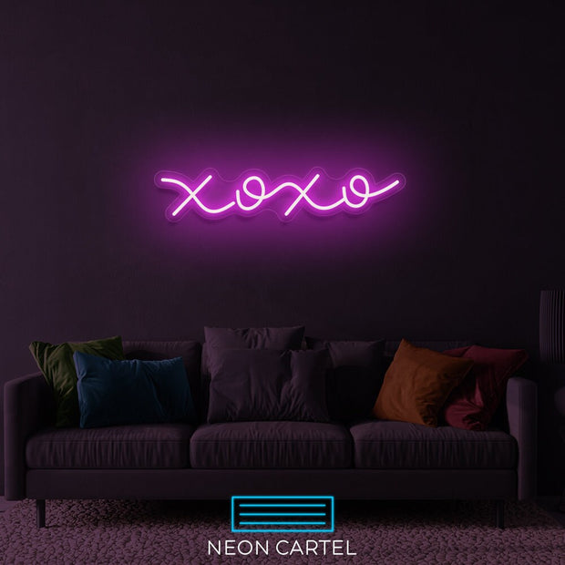 XOXO Neon Art Sign Light Lamp Illuminate Shop Office Living Room Interior Design Custom