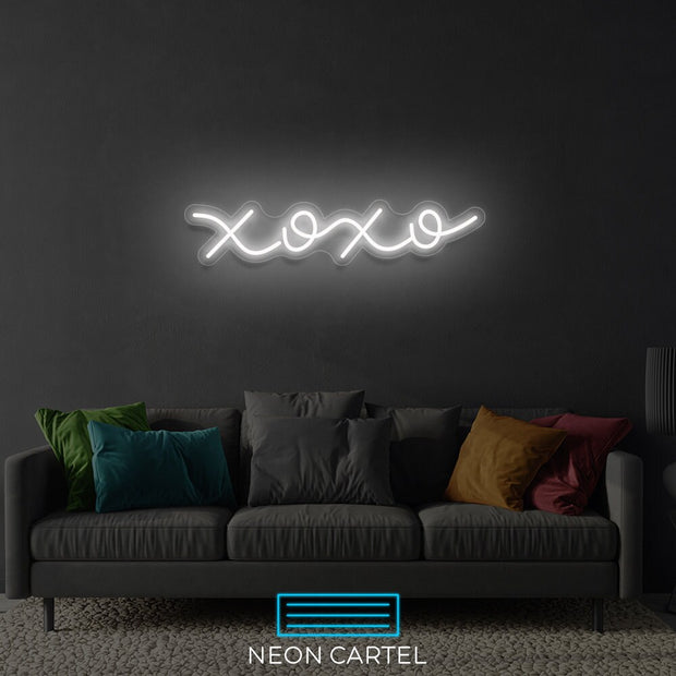 XOXO Neon Art Sign Light Lamp Illuminate Shop Office Living Room Interior Design Custom