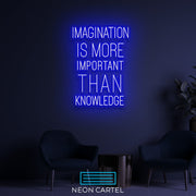 Imagination Is More Important Than Knowledge Neon LED Sign