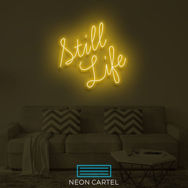 Still Life Neon Sign Light, Led Neon Sign, Still Life Flex Neon Light, Acrylic Neon Sign, Bedroom Flex Décor Neon Sign, Home Neon Decoration