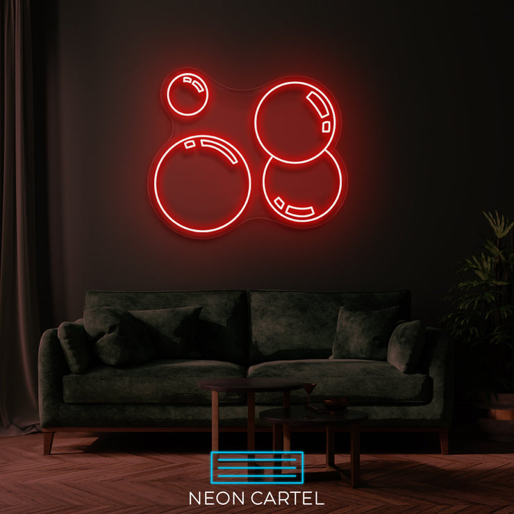 Bubbles Wall Neon LED Sign