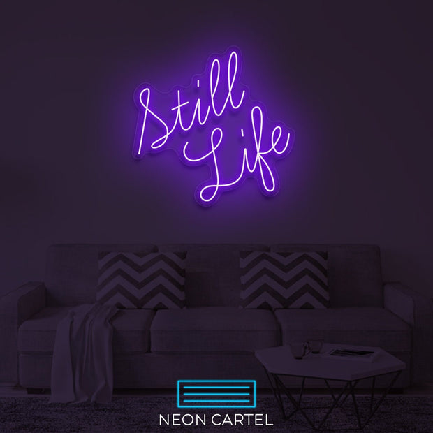 Still Life Neon Sign Light, Led Neon Sign, Still Life Flex Neon Light, Acrylic Neon Sign, Bedroom Flex Décor Neon Sign, Home Neon Decoration