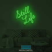 Still Life Neon Sign Light, Led Neon Sign, Still Life Flex Neon Light, Acrylic Neon Sign, Bedroom Flex Décor Neon Sign, Home Neon Decoration