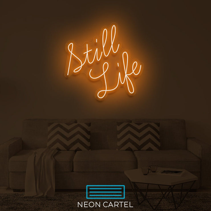 Still Life Neon Sign Light, Led Neon Sign, Still Life Flex Neon Light, Acrylic Neon Sign, Bedroom Flex Décor Neon Sign, Home Neon Decoration