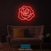 Rose Neon Art Sign Light Lamp Illuminate Shop Office Living Room Interior Design