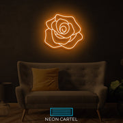 Rose Neon Art Sign Light Lamp Illuminate Shop Office Living Room Interior Design