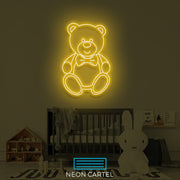 Bear Kids Room Neon Art Sign Light Lamp Illuminate Shop Office Living Room Interior Design Custom