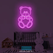 Bear Kids Room Neon Art Sign Light Lamp Illuminate Shop Office Living Room Interior Design Custom