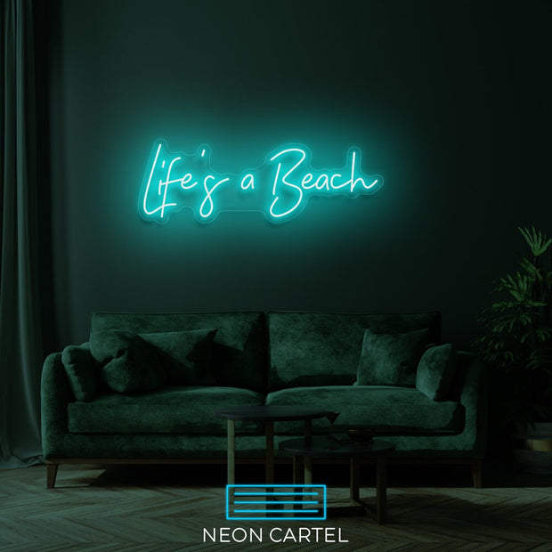 Life's a Beach Neon LED Sign