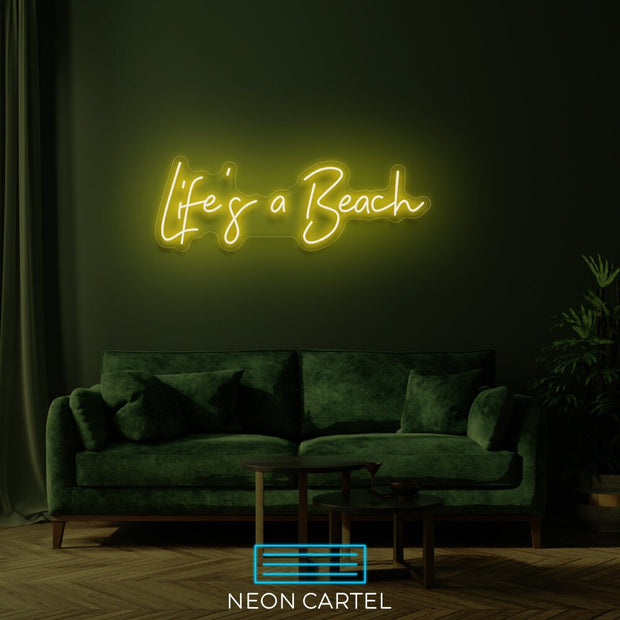 Life's a Beach Neon LED Sign