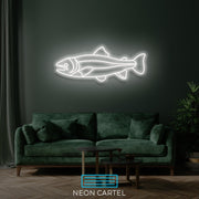 Salmon Neon Led Sign, FishShaped Light, SalmonFish Lamp, Fisherman Decor, OceanicAmbiance Neon, SeaLifeIllumination, SeafoodInspired Neon