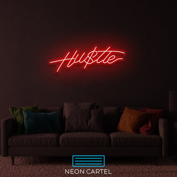 Hustle Neon LED Sign