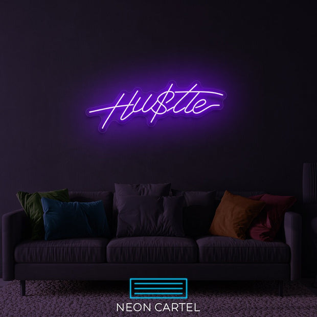 Hustle Neon LED Sign