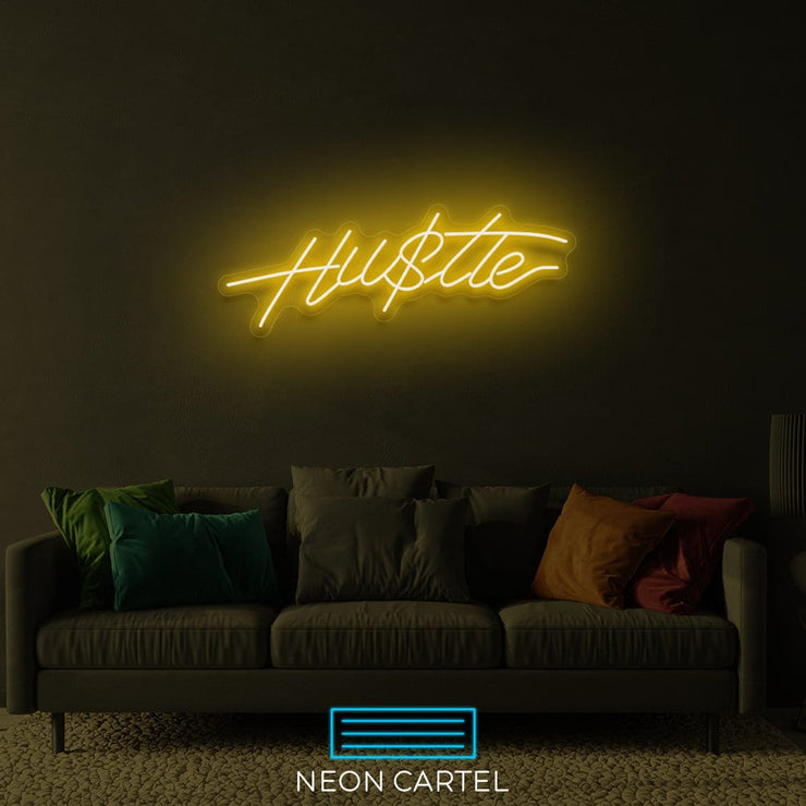 Hustle Sign Neon LED Sign