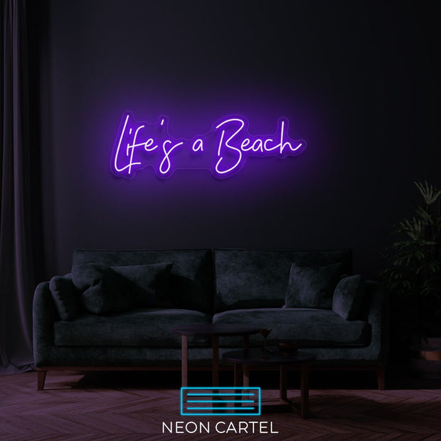 Life's a Beach Neon LED Sign