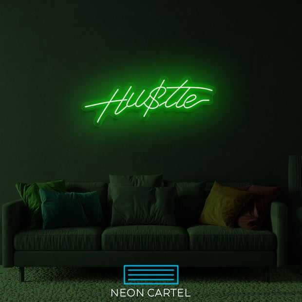 Hustle Sign Neon LED Sign