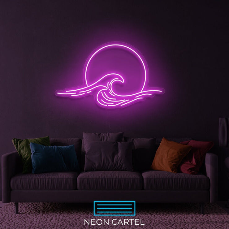 Sunrise Wave Sign Neon Light, Sunset Neon Light, Bedroom Neon LED Light, Neon Gift, Room Decor Neon Light, Hand Crafted Custom Neon Sign