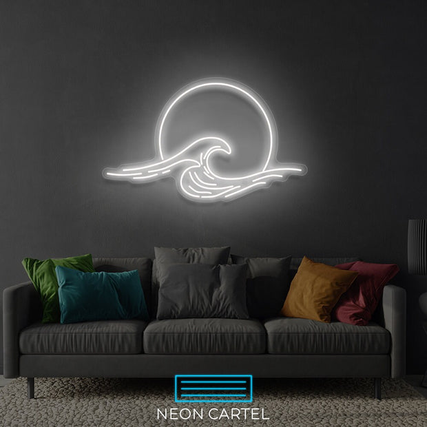 Sunrise Wave Sign Neon Light, Sunset Neon Light, Bedroom Neon LED Light, Neon Gift, Room Decor Neon Light, Hand Crafted Custom Neon Sign