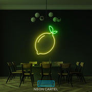 Lemon Neon Sign Light, Lemon Led Neon Sign Light, Fruit Neon Light, Lemon Neon Sign Wall Art, Kitchen Wall Neon Decor