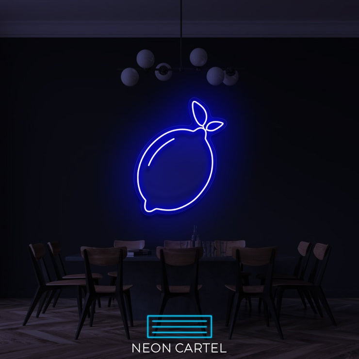 Lemon Neon Sign Light, Lemon Led Neon Sign Light, Fruit Neon Light, Lemon Neon Sign Wall Art, Kitchen Wall Neon Decor