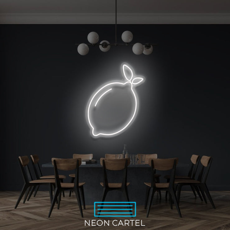 Lemon Neon Sign Light, Lemon Led Neon Sign Light, Fruit Neon Light, Lemon Neon Sign Wall Art, Kitchen Wall Neon Decor