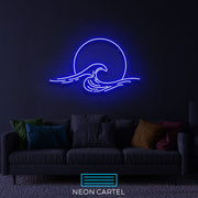 Sunrise Wave Sign Neon Light, Sunset Neon Light, Bedroom Neon LED Light, Neon Gift, Room Decor Neon Light, Hand Crafted Custom Neon Sign