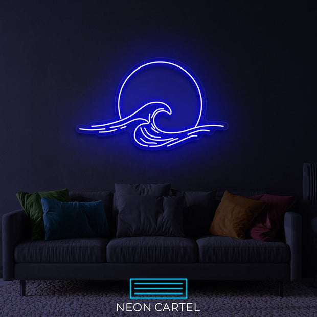 Sunrise Wave Sign Neon Light, Sunset Neon Light, Bedroom Neon LED Light, Neon Gift, Room Decor Neon Light, Hand Crafted Custom Neon Sign