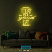 Today Is A Good Day Neon Light, Home Neon Light, Gift Neon LED Light, Room Decor Neon Light, Restaurant Decor, Motivational Slogan Light