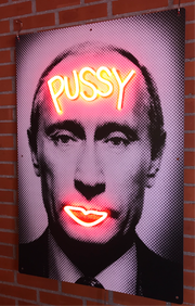 Limited Edition Vladimir Putin Pussy by van Goghsky Neon LED Sign