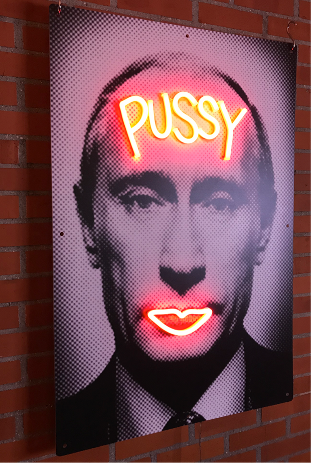 Limited Edition Vladimir Putin Pussy by van Goghsky Neon LED Sign